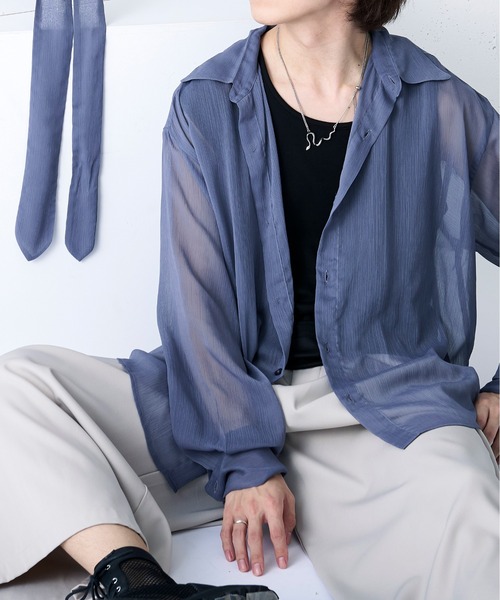 セール】ネクタイツキシアーシャツ（シャツ/ブラウス）｜Ellno Loset