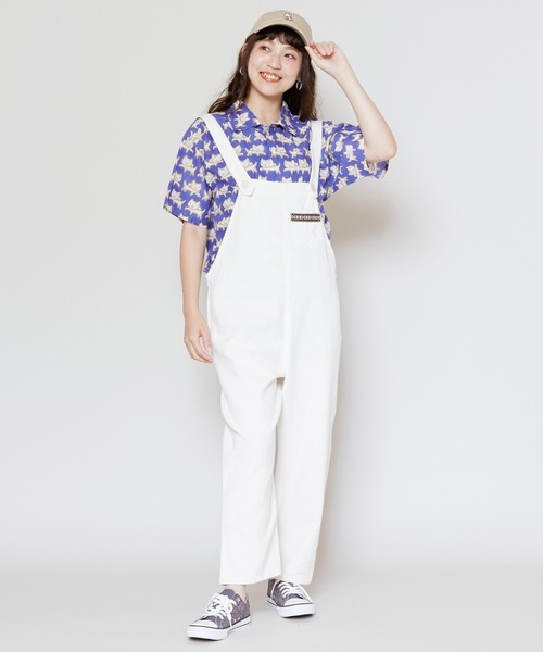 チャイハネ(チャイハネ)の「【チャイハネ】さすらいネコおかか ブロックプリントシャツ(シャツ/ブラウス・メンズ・ネイビー/マスタード・FREE)」の6枚目の写真