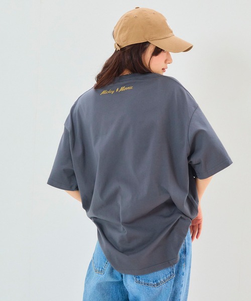 Disney/ディズニー】ミッキー＆ミニープリント半袖Tシャツ