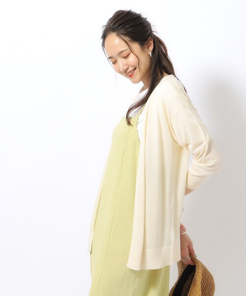 DRESKIP（ドレスキップ）の「◆【洗える/7分袖】さらっと羽織れる トッパーカーディガン（カーディガン/ボレロ・レディース・ライトベージュ/ブルー/ブラック/ライトグレー・04/03/02）」の11枚目の写真