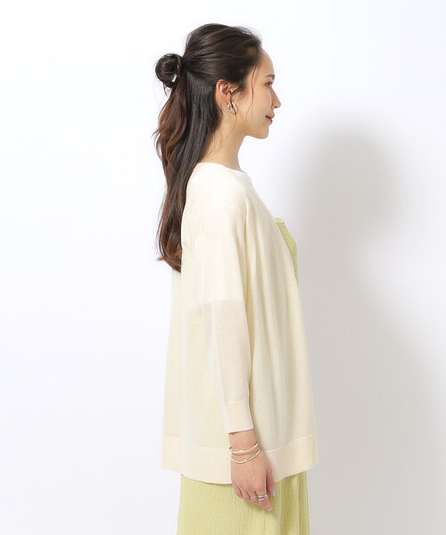 DRESKIP（ドレスキップ）の「◆【洗える/7分袖】さらっと羽織れる トッパーカーディガン（カーディガン/ボレロ・レディース・ライトベージュ/ブルー/ブラック/ライトグレー・04/03/02）」の20枚目の写真