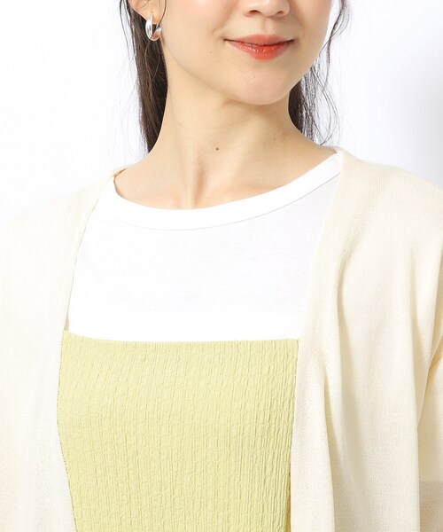 DRESKIP（ドレスキップ）の「◆【洗える/7分袖】さらっと羽織れる トッパーカーディガン（カーディガン/ボレロ・レディース・ライトベージュ/ブルー/ブラック/ライトグレー・04/03/02）」の22枚目の写真