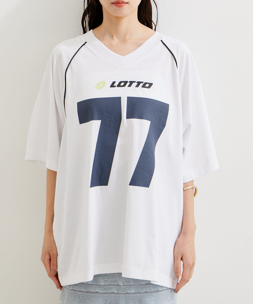 VIS（ビス）の「LottoコラボBIGゲームTシャツ（Tシャツ/カットソー・レディース・ホワイト/ボルドー/ピンク系その他2・FREE）」の20枚目の写真