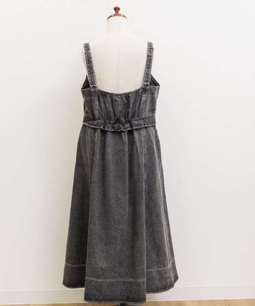 CLETTE(クレット)の「ケミカルデニムジップワンピース(ワンピース・レディース・ブルー/ブラック・LL/3L/4L)」の18枚目の写真