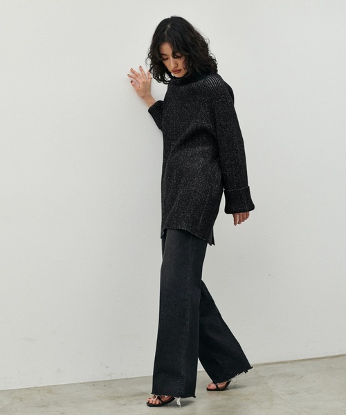 LARUTA(ラルータ)の「【LARUTA】前後2WAYスリットドルマンニットプルオーバー(ニット/セーター・レディース・ベージュ/オフホワイト/カーキ/サックスブルー/ブラック系その他・FREE)」の18枚目の写真