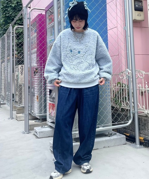 Candy Stripper（キャンディストリッパー）の「CND CURVE DENIM パンツ（デニムパンツ・レディース・ライトインディゴブルー/インディゴブルー・2）」の15枚目の写真