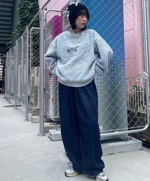 Candy Stripper（キャンディストリッパー）の「CND CURVE DENIM パンツ（デニムパンツ・レディース・ライトインディゴブルー/インディゴブルー・2）」の16枚目の写真