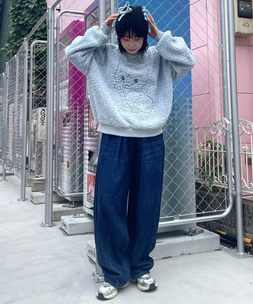 Candy Stripper（キャンディストリッパー）の「CND CURVE DENIM パンツ（デニムパンツ・レディース・ライトインディゴブルー/インディゴブルー・2）」の14枚目の写真