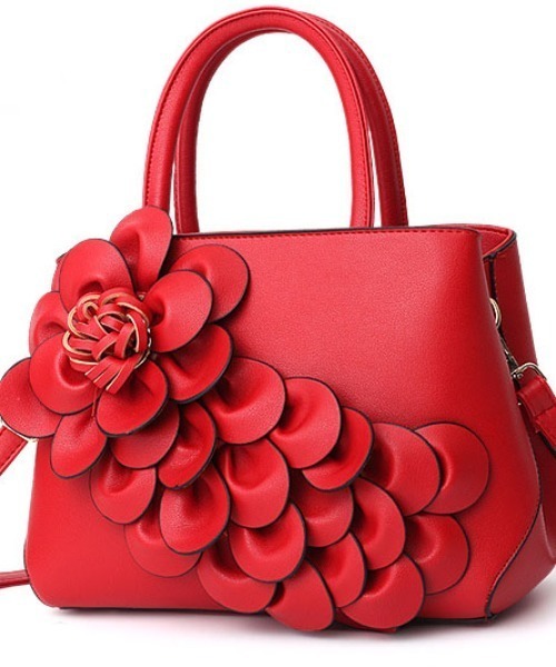 deux amour（ドゥーザムール）の「花モチーフバッグ（ボディバッグ/ウエストポーチ・レディース・ブラック/グレー/レッド/ベージュ・FREE）」の9枚目の写真