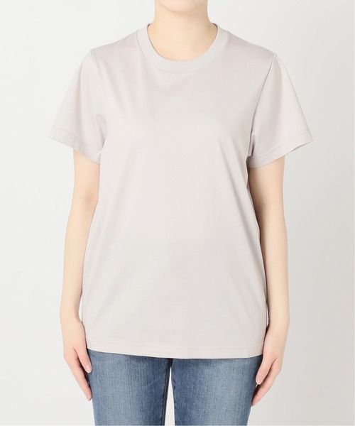 Spick & Span（スピックアンドスパン）の「≪追加≫ファインコットンTシャツ（Tシャツ/カットソー・レディース・グレー/ライトグレー/ホワイト/ベージュ・FREE）」の18枚目の写真