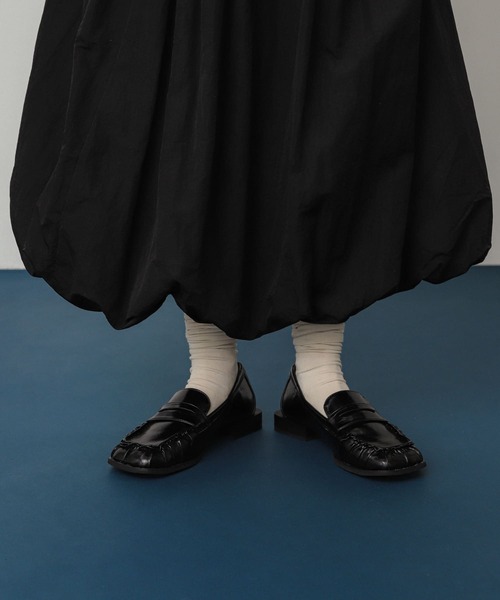 SENSE OF PLACE by URBAN RESEARCH（センスオブプレイスバイアーバンリサーチ）の「ギャザースクエアローファー（ローファー・レディース・アイボリー/ブラック・LARGE/MEDIUM/SMALL）」の12枚目の写真