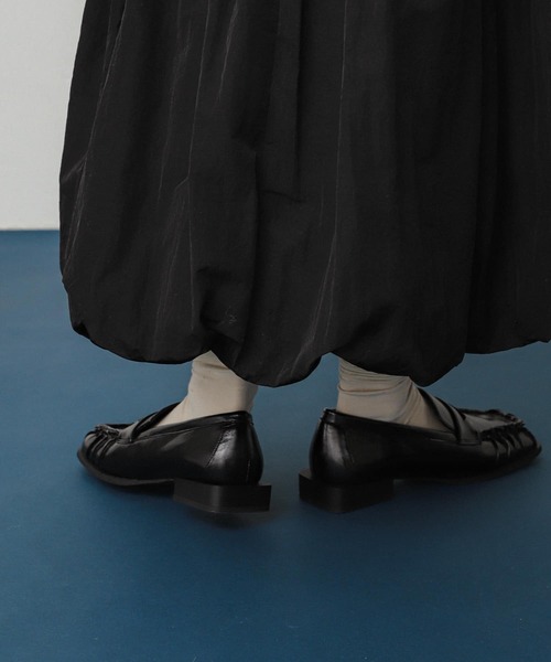 SENSE OF PLACE by URBAN RESEARCH（センスオブプレイスバイアーバンリサーチ）の「ギャザースクエアローファー（ローファー・レディース・アイボリー/ブラック・LARGE/MEDIUM/SMALL）」の13枚目の写真