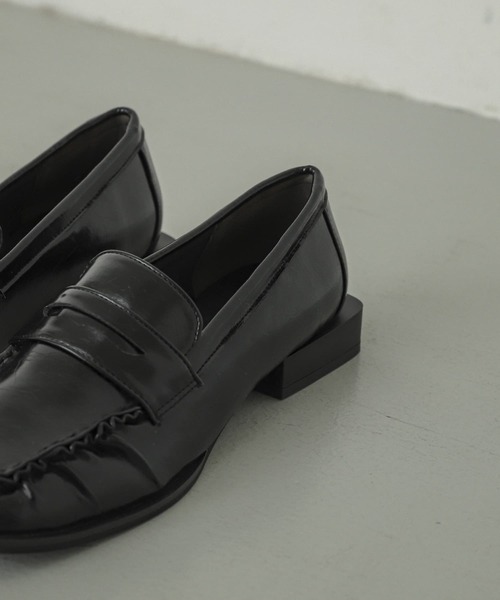 セール】ギャザースクエアローファー（ローファー）｜SENSE OF PLACE