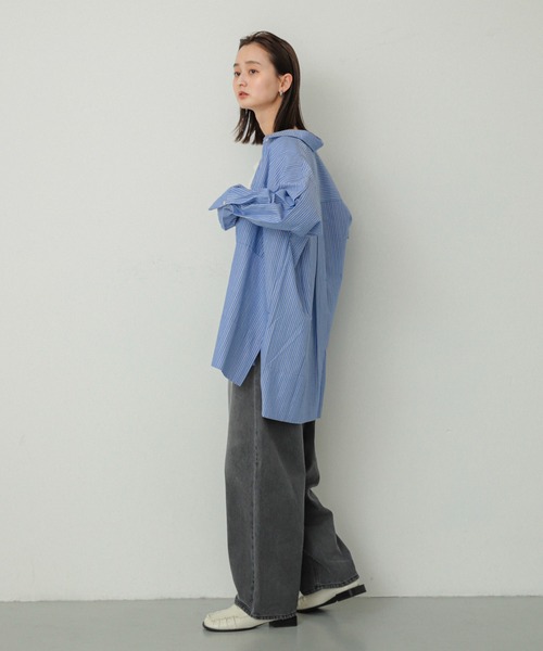 SENSE OF PLACE by URBAN RESEARCH（センスオブプレイスバイアーバンリサーチ）の「ギャザースクエアローファー（ローファー・レディース・アイボリー/ブラック・LARGE/MEDIUM/SMALL）」の5枚目の写真