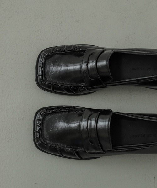 セール】ギャザースクエアローファー（ローファー）｜SENSE OF PLACE