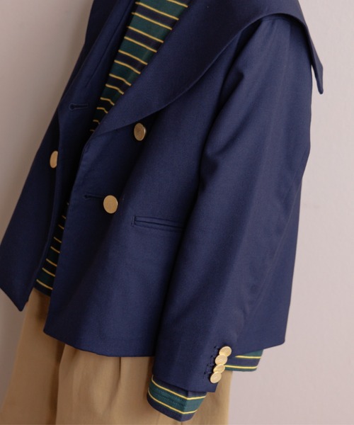 LOWRYS FARM(ローリーズファーム)の「TRセーラージャケット 132256(テーラードジャケット・キッズ・ネイビー・110cm/120cm/130cm/140cm/150cm)」の14枚目の写真
