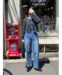 前後2wayリボンデザインニット