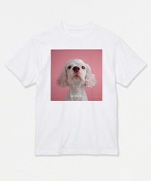 MAMIAN（マミアン）の「urday / White Dog / フォトTシャツ（Tシャツ/カットソー）」
