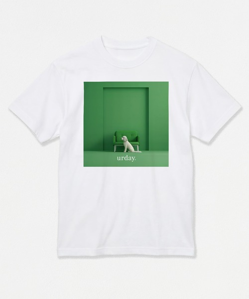 MAMIAN(マミアン)の「urday / White Dog / フォトTシャツ(Tシャツ/カットソー・レディース・ホワイト系その他/ホワイト×グリーン/ホワイト×ピンク/ホワイト×イエロー・L/M/XXL/XL/S)」の6枚目の写真