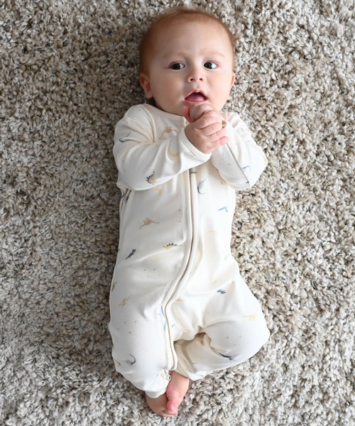 ダブルジップ 長袖 カバーオール（ロンパース）｜PUPPAPUPO