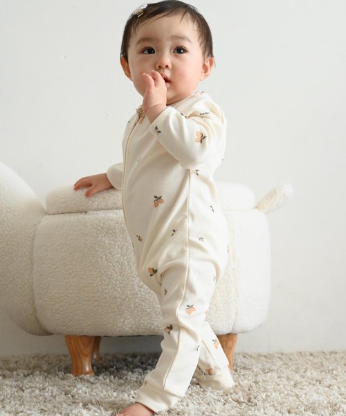Papas　パパス　カバーオール　48サイズ　ベージュ　綿　B2599 Papas パパス カバーオール 48サイズ ベージュ 綿 B2599 楽天