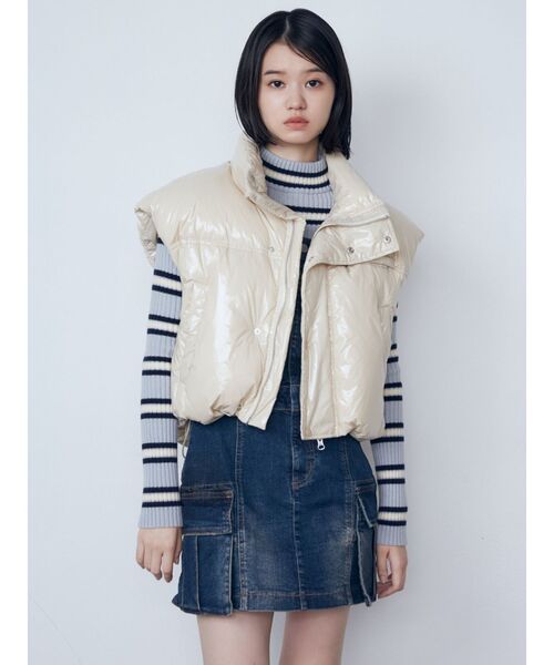 EMODA（エモダ）の「2WAY レングスデニムワンピース（ワンピース・レディース・インディゴブルー/ブラック/グレー・FREE/MEDIUM/SMALL）」の17枚目の写真