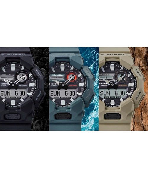 G-SHOCK（ジーショック）の「GA-010シリーズ / GA-010-2AJF（アナログ腕時計・メンズ・ブルーグリーン・FREE）」の2枚目の写真
