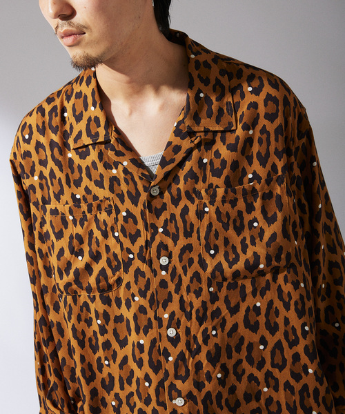 JOURNAL STANDARD relume（ジャーナルスタンダード　レリューム）の「CALIFORNIA レーヨンパターン ボリュームスリーブシャツ（シャツ/ブラウス・メンズ・グリーン/ブラック/イエロー/ブルー系その他・LARGE/MEDIUM）」の4枚目の写真