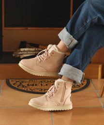 kitson（キットソン）の「KITSON キラキラ ホットフィクス フェイクムートンファー 防寒 レースアップ ブーツ hsky（ブーツ）」