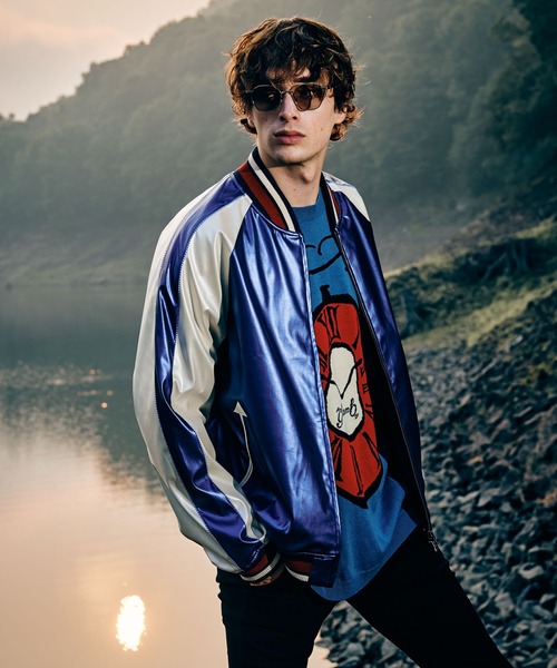 glamb（グラム）の「Synth Leather Ska Jumper / シンセレザースカ