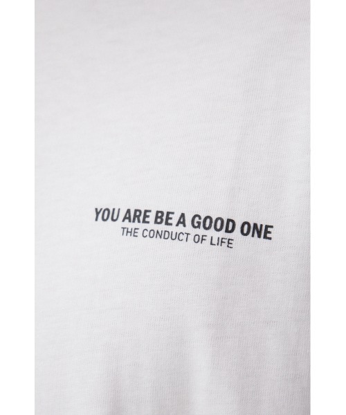 AZUL by moussy(アズールバイマウジー)の「WHATEVER ロングTシャツ(Tシャツ/カットソー・メンズ・ホワイト/ブラック・MEDIUM/LARGE)」の11枚目の写真