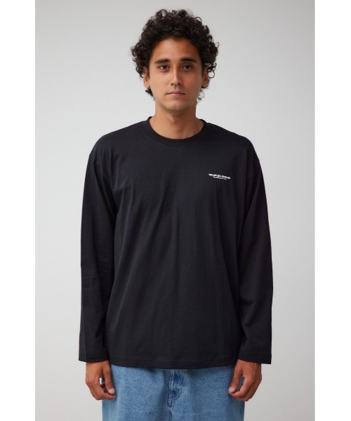 AZUL by moussy(アズールバイマウジー)の「WHATEVER ロングTシャツ(Tシャツ/カットソー・メンズ・ホワイト/ブラック・MEDIUM/LARGE)」の18枚目の写真