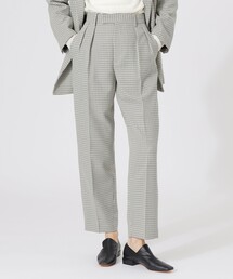 LOVELESS | ガンクラブチェックインタックテーパードパンツ(スラックス)