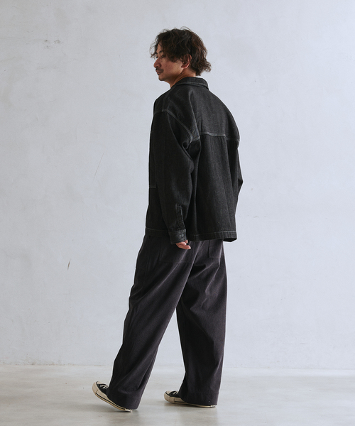 JOURNAL STANDARD relume(ジャーナルスタンダード レリューム)の「TECH SOLOTEX コーデュロイウォッシャブル イージーベイカーパンツ(その他パンツ・メンズ・チャコールグレー/ベージュ系その他/チョコ/ブラック・LARGE/MEDIUM)」の5枚目の写真