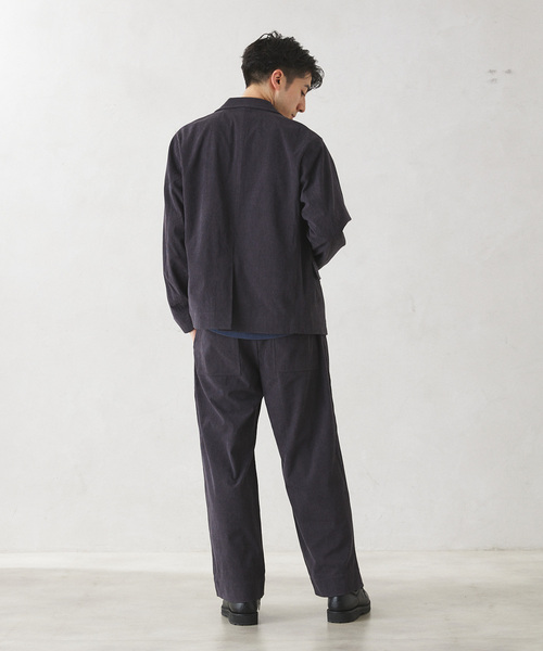 JOURNAL STANDARD relume(ジャーナルスタンダード レリューム)の「TECH SOLOTEX コーデュロイウォッシャブル イージーベイカーパンツ(その他パンツ・メンズ・チャコールグレー/ベージュ系その他/チョコ/ブラック・LARGE/MEDIUM)」の10枚目の写真