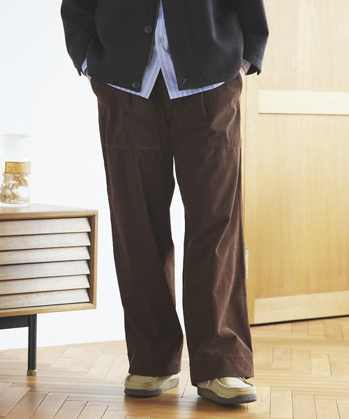 JOURNAL STANDARD relume(ジャーナルスタンダード レリューム)の「TECH SOLOTEX コーデュロイウォッシャブル イージーベイカーパンツ(その他パンツ・メンズ・チャコールグレー/ベージュ系その他/チョコ/ブラック・LARGE/MEDIUM)」の19枚目の写真