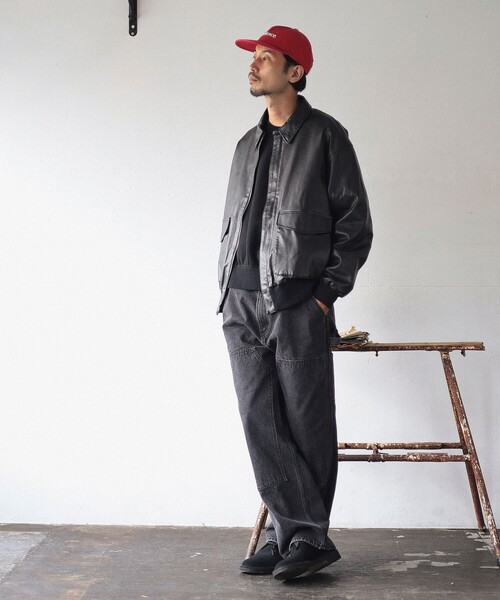 B:MING by BEAMS(ビーミングバイビームス)の「ambiance / Fade Fake Leather A2(ブルゾン・メンズ・ブラック/ブラウン・X-LARGE/LARGE/MEDIUM/SMALL)」の5枚目の写真