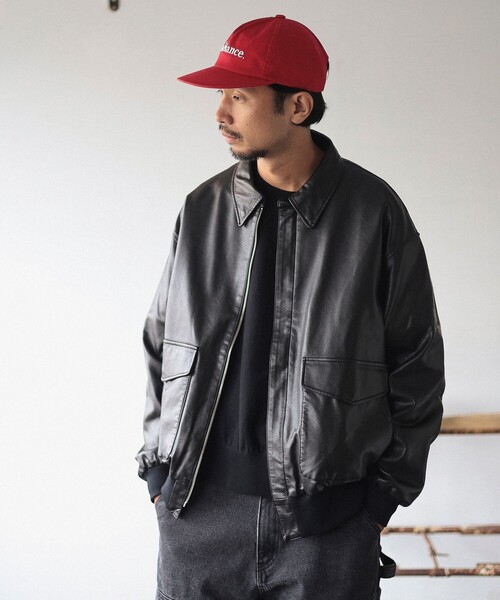 B:MING by BEAMS(ビーミングバイビームス)の「ambiance / Fade Fake Leather A2(ブルゾン・メンズ・ブラック/ブラウン・X-LARGE/LARGE/MEDIUM/SMALL)」の8枚目の写真