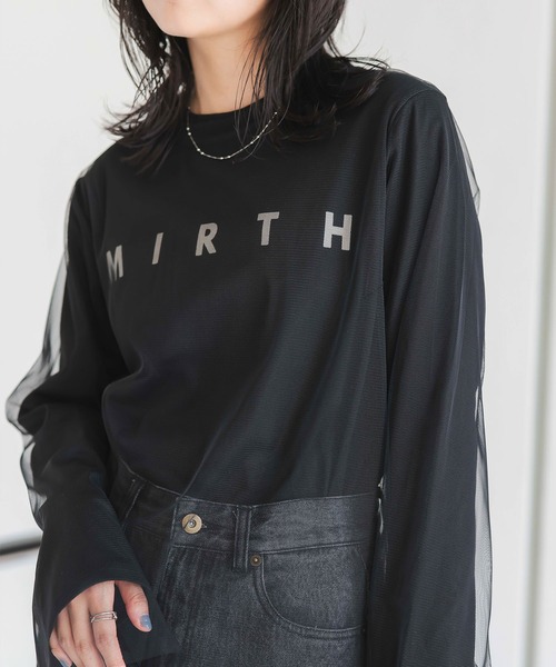 プリントロンT×チュールトップスSET（Tシャツ/カットソー）｜KOBE