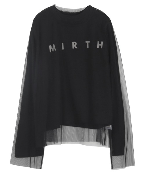 新品！2SETチュールロンT プリントロンT×チュールトップスSET（Tシャツ/カットソー）｜KOBE