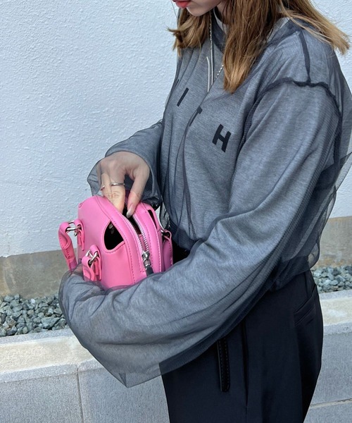 KOBE LETTUCE(コウベレタス)の「プリントロンT×チュールトップスSET(Tシャツ/カットソー・レディース・オフホワイト/ブラック/チャコール・M)」の16枚目の写真