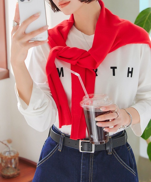 プリントロンT×チュールトップスSET（Tシャツ/カットソー）｜KOBE