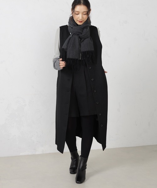 FOUND GOOD(ファウンドグッド)の「シンプルヤワラカマフラー(マフラー・レディース・ベージュ/グリーン系5/ブラック/ブラウン系5/レッド系5・FREE)」の6枚目の写真