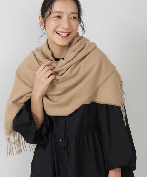 FOUND GOOD(ファウンドグッド)の「シンプルヤワラカマフラー(マフラー・レディース・ベージュ/グリーン系5/ブラック/ブラウン系5/レッド系5・FREE)」の10枚目の写真