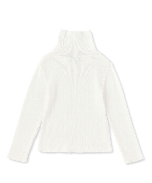 BeBe（ベベ）の「【日本製】リブニットタートルネック(80~150cm)（ニット/セーター・キッズ・ブラック/グレー/オフホワイト/ボルドー・140cm/110cm/120cm/130cm/150cm/90cm/80ｃｍ/100cm）」の8枚目の写真
