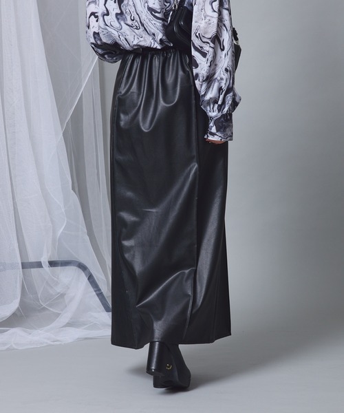 Mavie..7】ベルト付きスリットスカート（スカート）｜Mavie..7