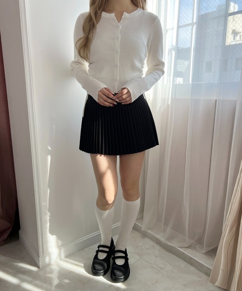 PHILLY（フィリー）の「《新色追加》サイドドロストカーディガン（カーディガン/ボレロ・レディース・ワインレッド/ダークグレー/ブラック・FREE）」の21枚目の写真