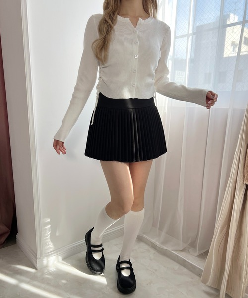 PHILLY（フィリー）の「《新色追加》サイドドロストカーディガン（カーディガン/ボレロ・レディース・ワインレッド/ダークグレー/ブラック・FREE）」の22枚目の写真