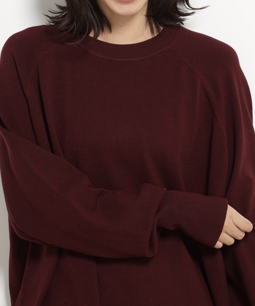 FOUND GOOD（ファウンドグッド）の「コンフォートチュニックニットPO（ニット/セーター・レディース・ブラック/グレー系/ベージュ/レッド系8・L/M/S）」の18枚目の写真