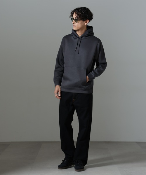 NANO universe(ナノユニバース)の「パネルダンボールフーディー(パーカー・メンズ・ブラック/グレー/チャコール・L/M/S)」の8枚目の写真